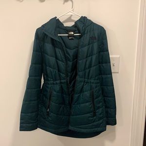 Green North face Jacket- GENTLY WORN